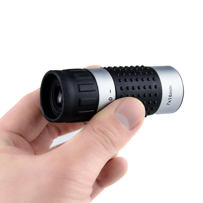 7 X 18 Mini Monoculars Telescope For Hunting Golf Hiking Bird Watching - Crosshairs