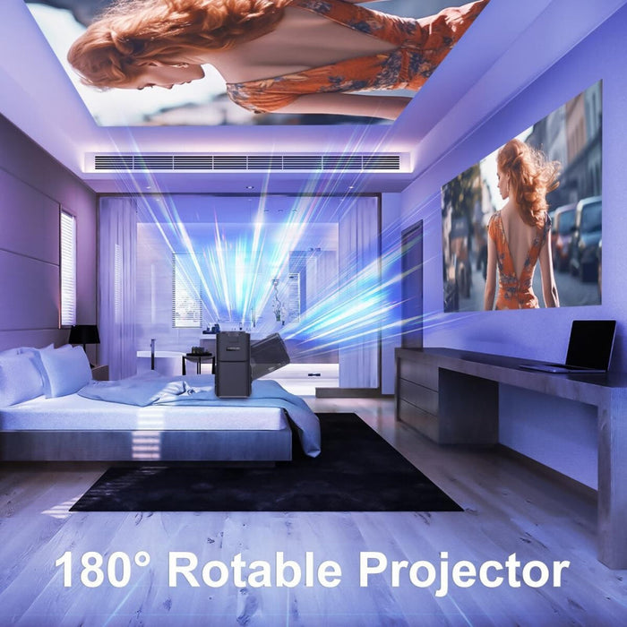 Hy320 1080P 390 Ansi Lumens 4K Android 11 Projector With Wifi 6 Bluetooth 5.0 Supports Miracast / Airplay / Dlna