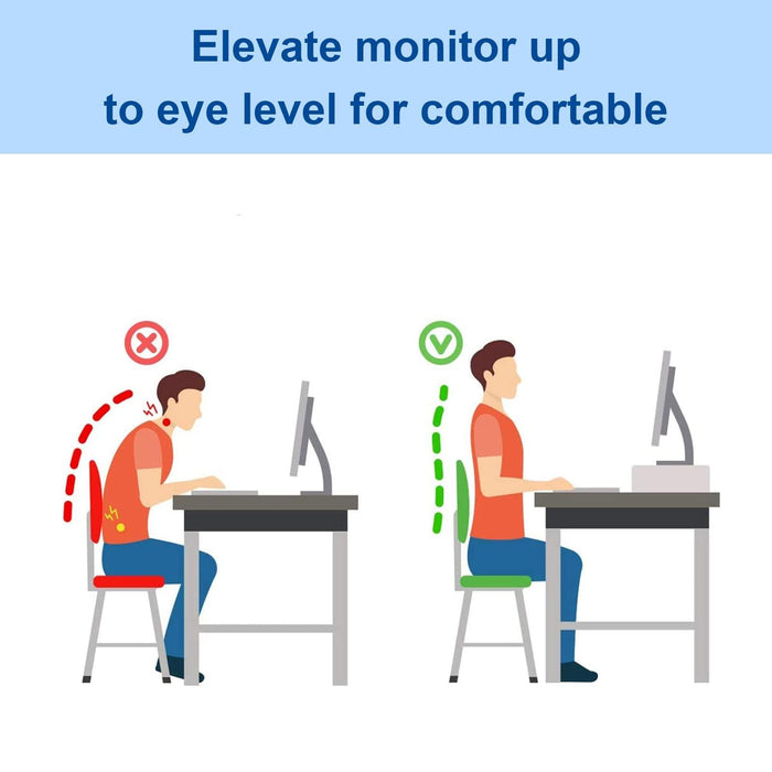 Monitor Stand Riser Adjustable Height Laptop Bracket