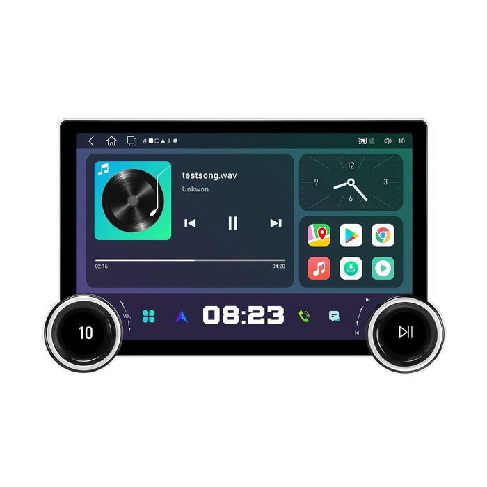 11.8 Inch Android Carplay Player - 4 + 64G - Dual Knob - Reversing Image