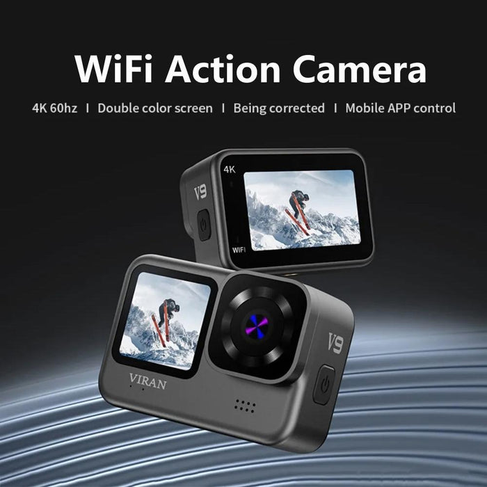 Viran V9 4k Dual Screen Diving Action Camera Anti Shake