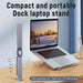 5-in-1 Laptop Docking Station Stand Increased Folding Heat