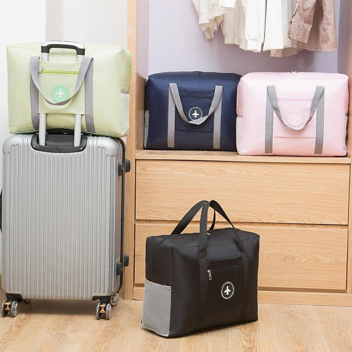 Luggage Can Put Trolley Case Folding Travel Bag