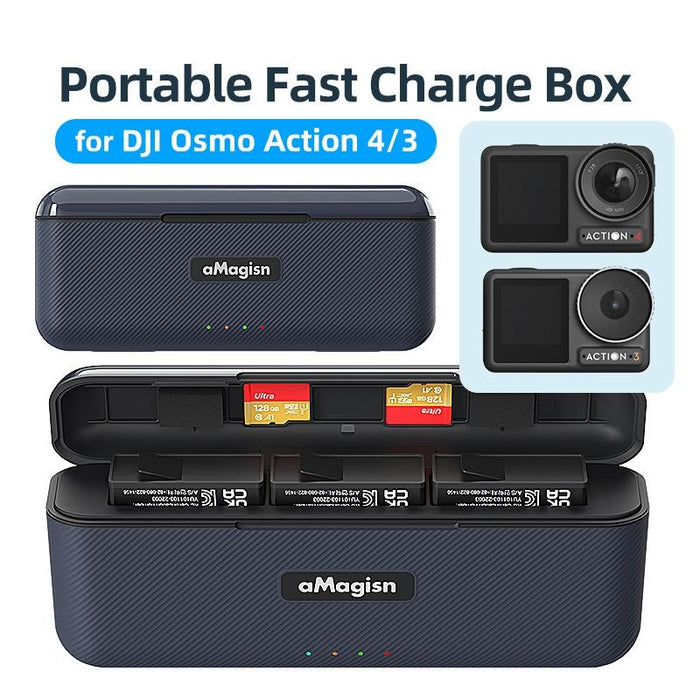 Magisn Fast Charge Charging Box Charger For Sports Camera