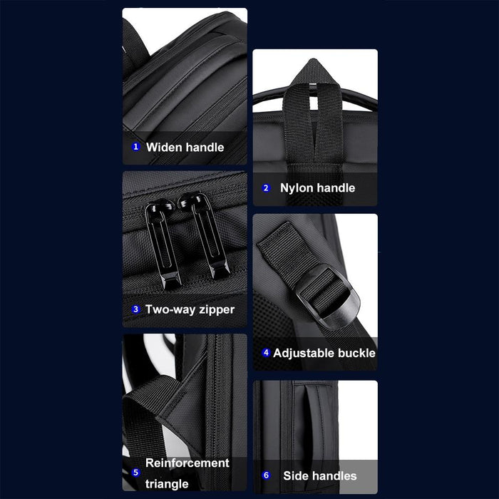 Waterproof Expandable Laptop Backpack with Usb Port