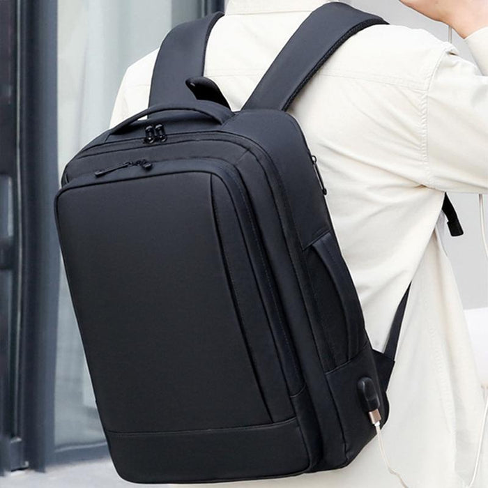 Waterproof Expandable Laptop Backpack with Usb Port