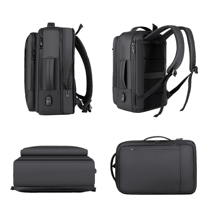 Waterproof Expandable Laptop Backpack with Usb Port