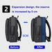Waterproof Expandable Laptop Backpack with Usb Port