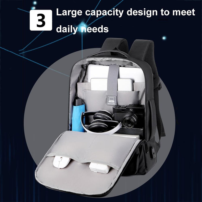 Waterproof Expandable Laptop Backpack with Usb Port