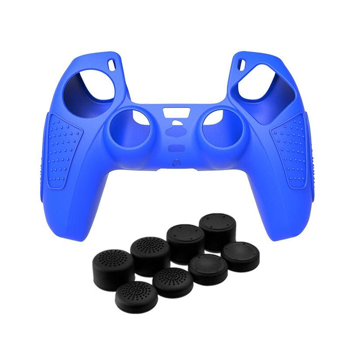 For Ps5 Gamepad Silicone Protective Case Anti-Skid Soft Silicone Cover - Black