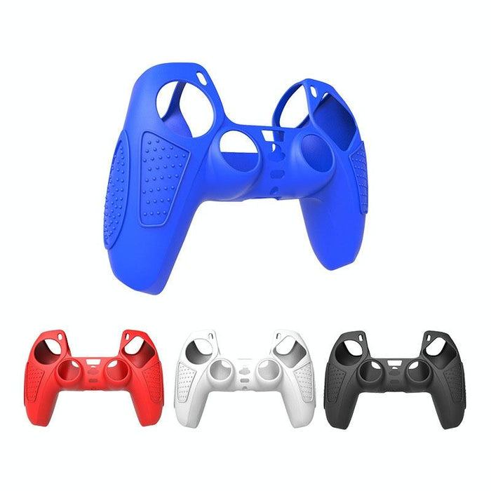 For Ps5 Gamepad Silicone Protective Case Anti-Skid Soft Silicone Cover - Black