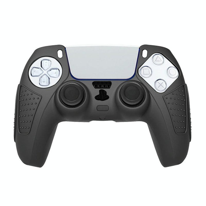 For Ps5 Gamepad Silicone Protective Case Anti-Skid Soft Silicone Cover - Black