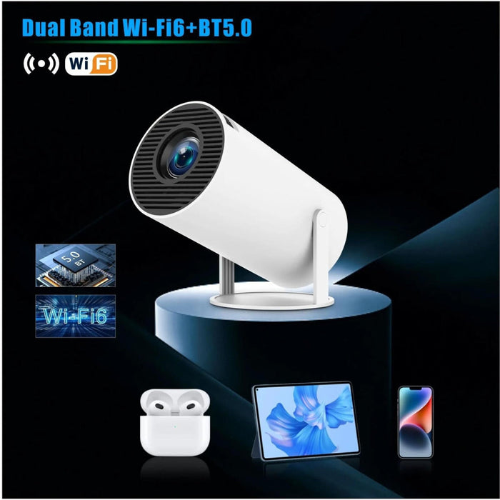 Hy300 Pro Smart Projector Android 11.0 System 120 Lumen Portable Projector