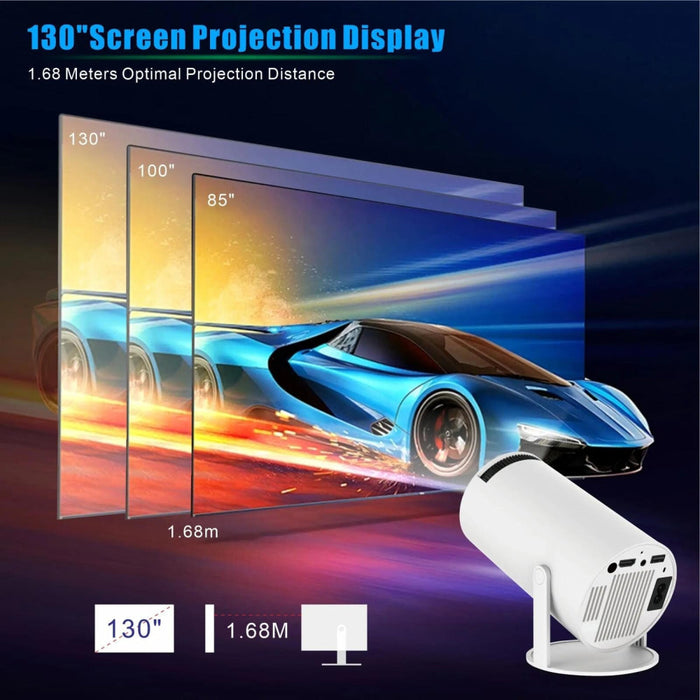 Hy300 Pro Smart Projector Android 11.0 System 120 Lumen Portable Projector