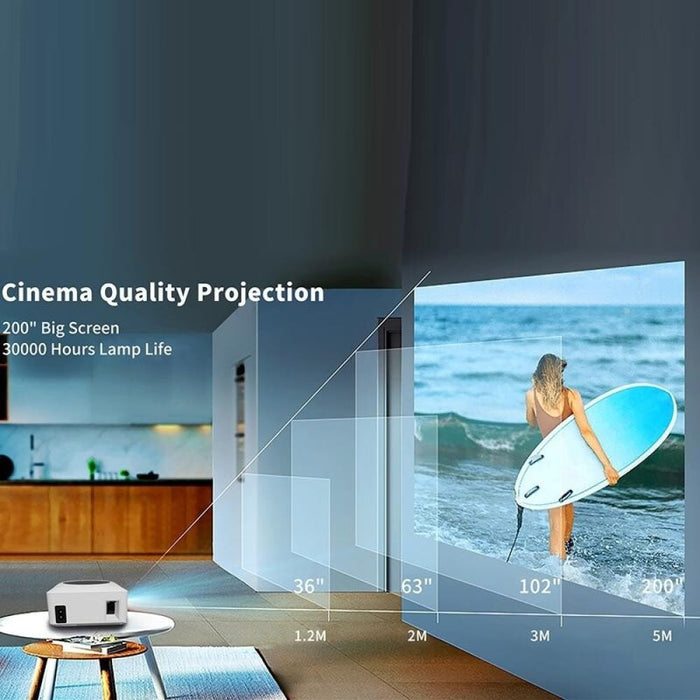 Y2S 1080P Mini Led Wifi Projector Supports Wireless Wired Screen Mirroring Youtube Version