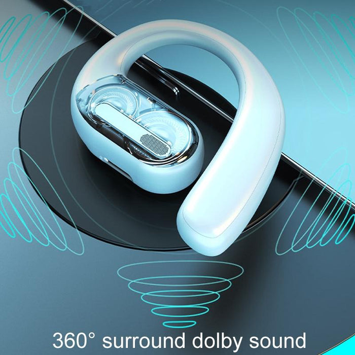 Lx09 Single Ear Dual Speaker Stereo Ows On-Ear Bluetooth Earphone