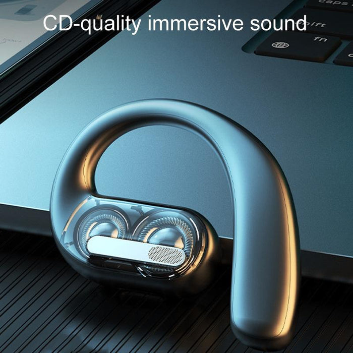 Lx09 Single Ear Dual Speaker Stereo Ows On-Ear Bluetooth Earphone