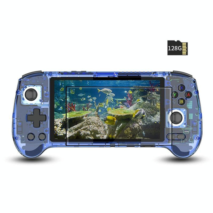 Rg556 Handheld Game Console Android 13 System 5.48-Inch Amoled Screen Wifi Bluetooth Game Player 128Gb & 128Gb