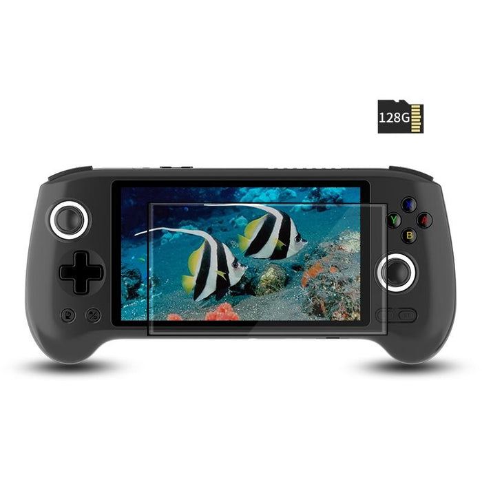 Rg556 Handheld Game Console Android 13 System 5.48-Inch Amoled Screen Wifi Bluetooth Game Player 128Gb & 128Gb