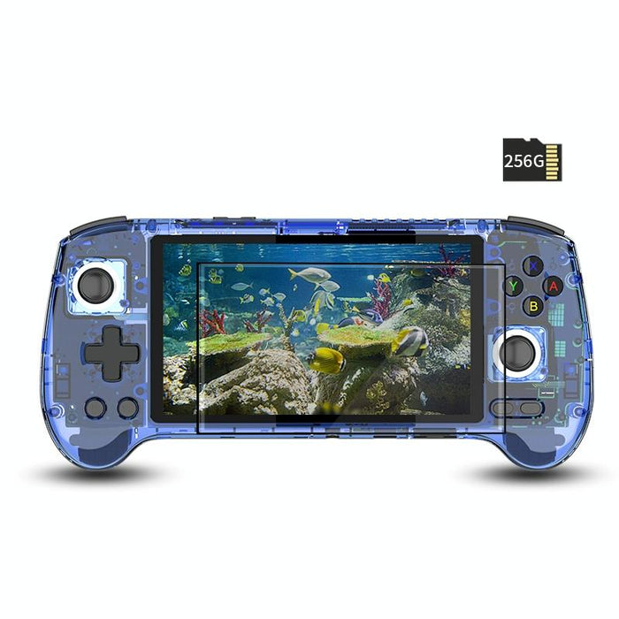 Rg556 Handheld Game Console Android 13 System 5.48-Inch Amoled Screen Wifi Bluetooth Game Player 128Gb & 128Gb