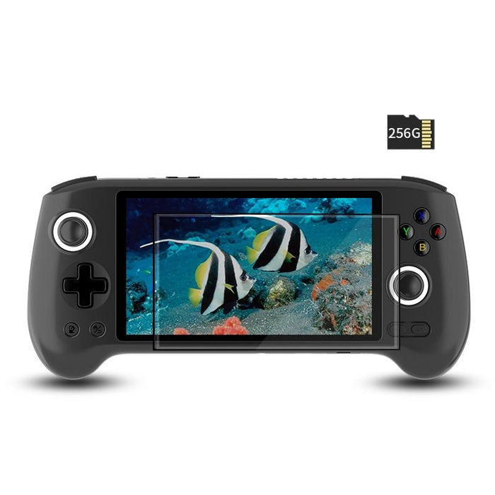 Rg556 Handheld Game Console Android 13 System 5.48-Inch Amoled Screen Wifi Bluetooth Game Player 128Gb & 128Gb