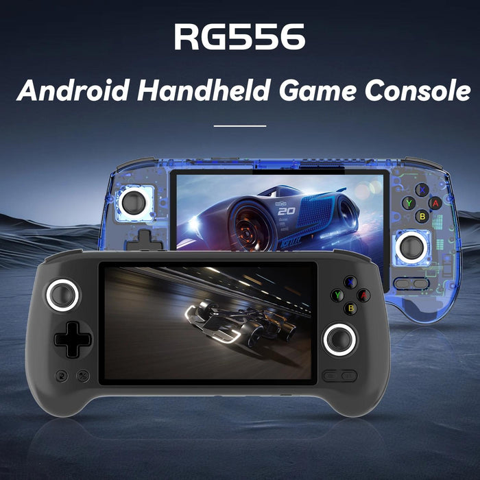 Rg556 Handheld Game Console Android 13 System 5.48-Inch Amoled Screen Wifi Bluetooth Game Player 128Gb & 128Gb