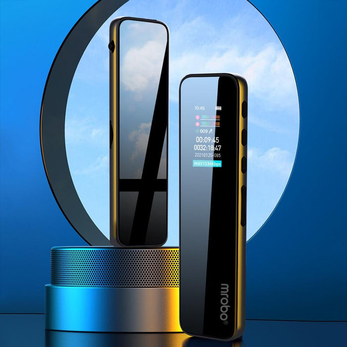 Mrobo Rv18 0.96-Inch Colour Screen Smart Noise Reduction Recording Pen Capacity 16 Gb