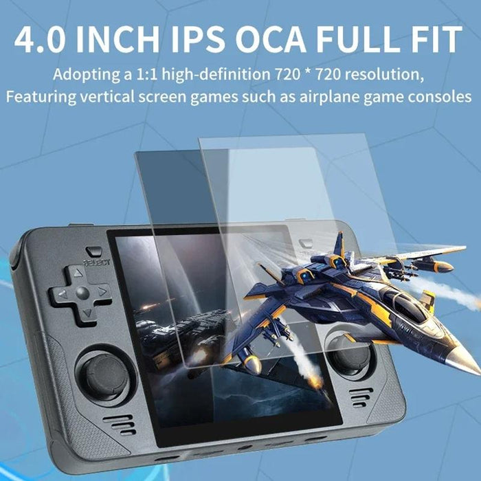 Rgb30 4 Inch Ips Screen Handheld Game Console Built In Wifi＋Bluetooth 16Gb & 128Gb Black