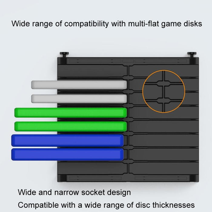 Game Disk Storage Stand Desktop Large Capacity Cd Case Black