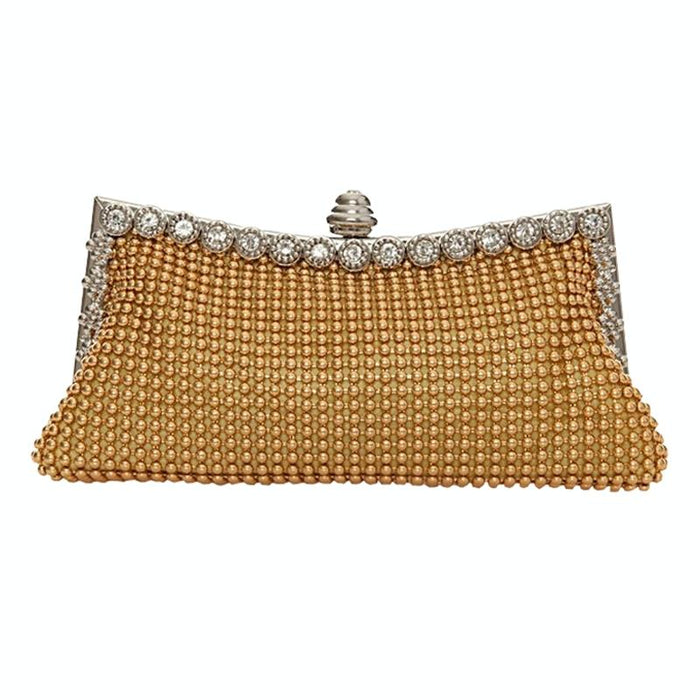 Rhinestone Evening Clutch for Ladies - Beaded Banquet Bag