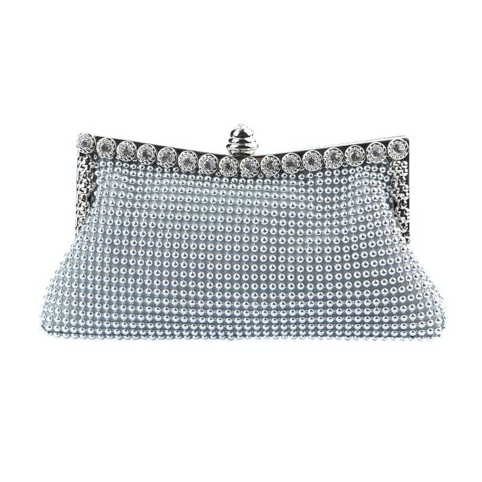 Rhinestone Evening Clutch for Ladies - Beaded Banquet Bag