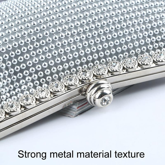 Rhinestone Evening Clutch for Ladies - Beaded Banquet Bag