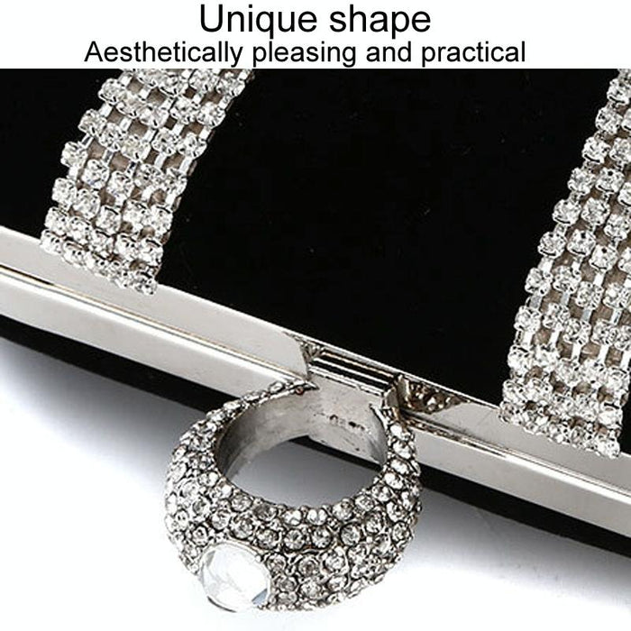 U Shape Embellished Ladies Banquet Evening Clutch Bag