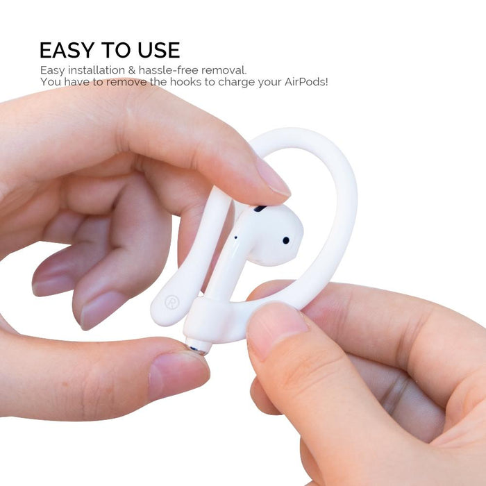 Ahastyle Pt78 1Pair Wireless Earphones Magnetic Silicone Storage Anti-Loss Earhooks For Apple 1 / 2 / 3 / Pro / Pro 2