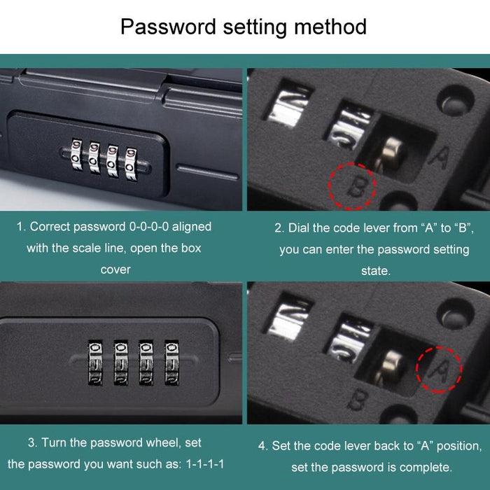 Waterproof Beach Pool Phone Key Safe Outdoor Password Box