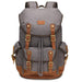 Travel-ready Retro Canvas Backpack - Spacious Design