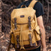 Travel-ready Retro Canvas Backpack - Spacious Design