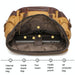 Travel-ready Retro Canvas Backpack - Spacious Design