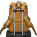 Travel-ready Retro Canvas Backpack - Spacious Design