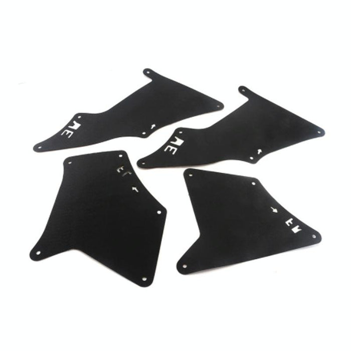 Front Wheel Fender Leather Lining For 03-17 Toyota Prado 2700 4000 Black