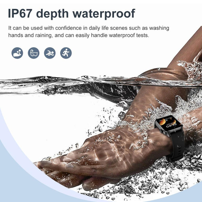 1.85 Inch Ip67 Waterproof Sports Health Monitoring Bluetooth Call Smart Watch