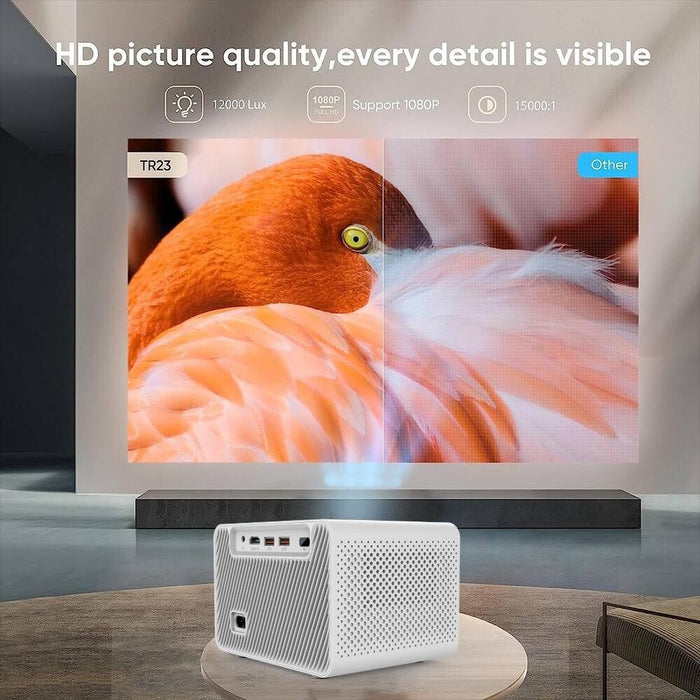 M10 Plus 1280X720P Projector 2.4G / 5G Wifi Bluetooth 5.2 Android 11 System Home Cinema