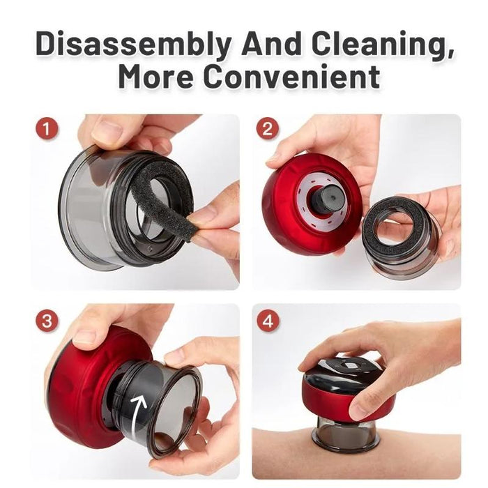 12-Speed Cupping Massager Set With 3 Cups