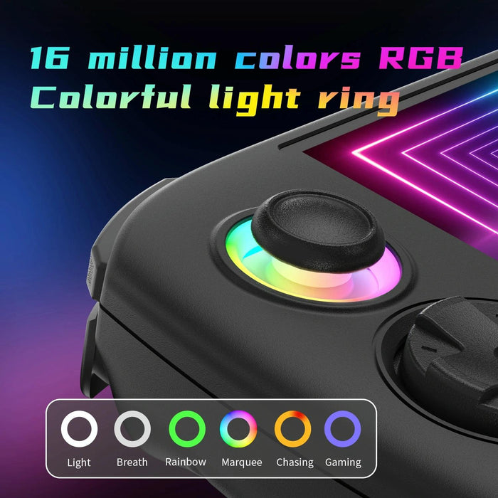 Rg Cube Retro Handheld Game Console With 3.95 Inch Screen T820 Cpu Android 13 Rgb Light With 128G Tf Card