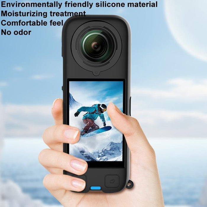 For Insta360 X4 Ox4-Jst-Cy Body Silicone Case Black