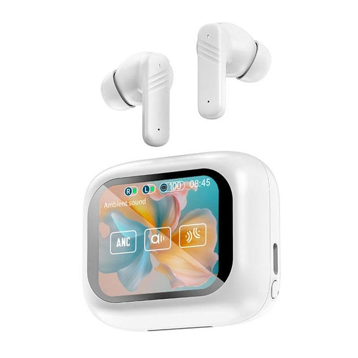 Lx-10 Full-Colour Touch Screen Anc & Enc Dual Noise Reduction In-Ear Wireless Bluetooth Earphones