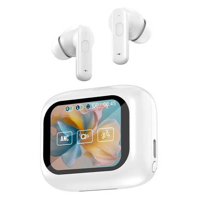 Ly30 Full-Colour Touch Screen Anc & Enc Noise Reduction Wireless Bluetooth Earphones