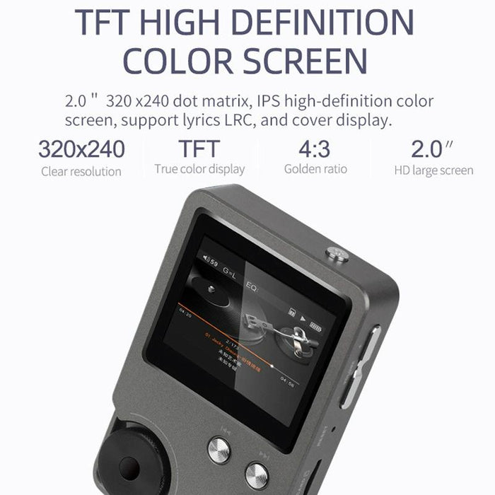 Lossless Dsd256 Music Player Silver Gray