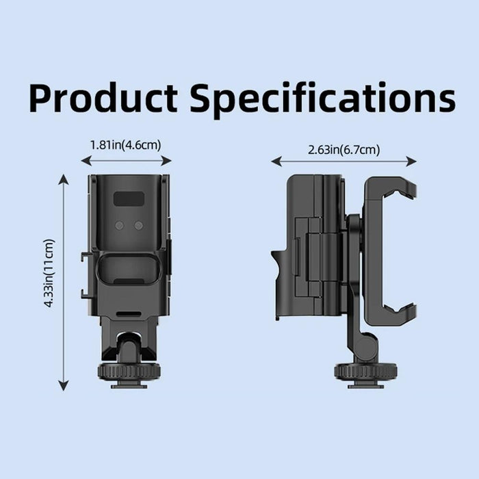 3 Cold Shoe Phone Holder For Dji Osmo Pocket Expand Bracket Black