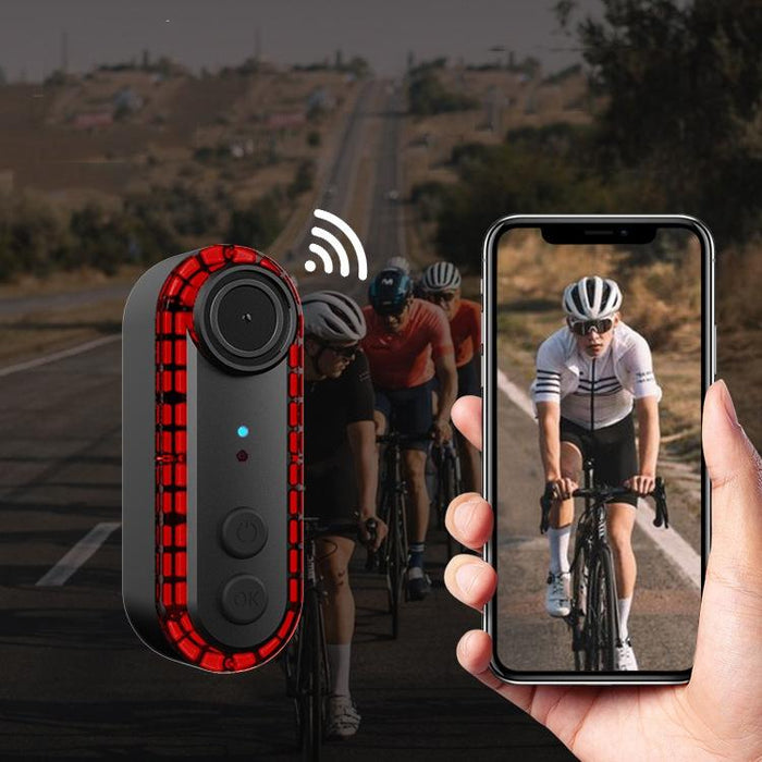 Waterproof Bike Rear Light With Wifi Camera 1080P Recorder For Cycling